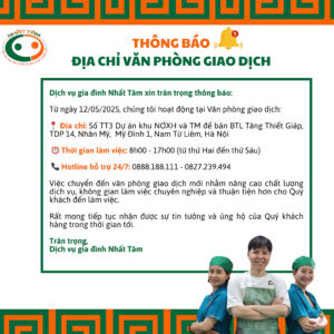 THÔNG BÁO ĐỊA CHỈ VĂN PHÒNG GIAO DỊCH